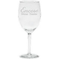 8 Oz. Wine Glass - Etched